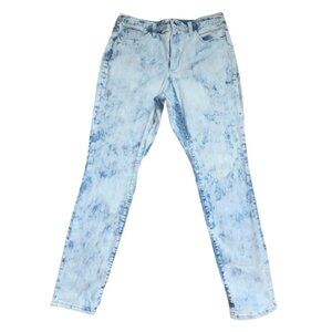 Universal Thread High Rise Skinny, Acid Wash Denim Jeans-Size 12-GUC